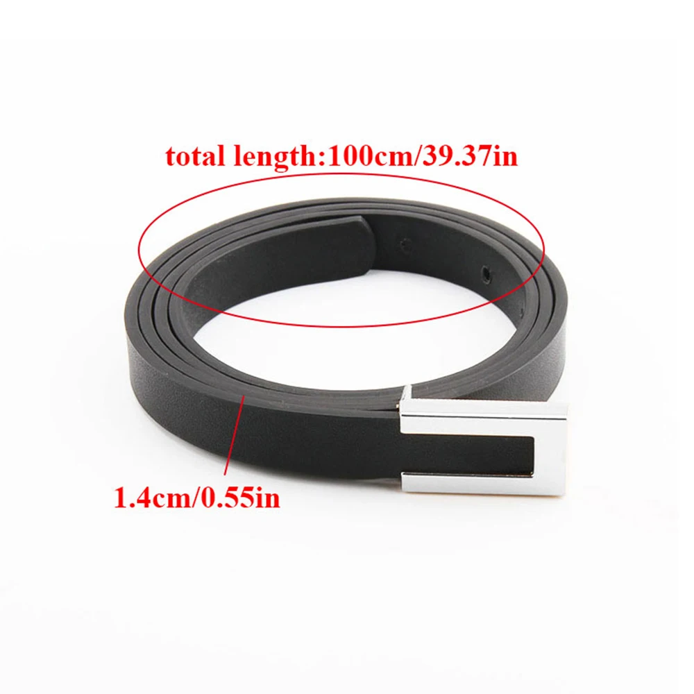 HOT Luxury Gold Silver Buckle PU Leather Belt Female Jeans Dress Decoration Waistband Fashion Casual Metal Black Waist Belt 2024