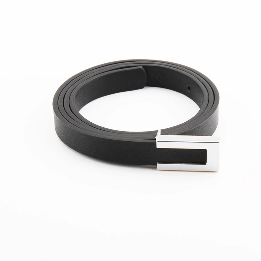 HOT Luxury Gold Silver Buckle PU Leather Belt Female Jeans Dress Decoration Waistband Fashion Casual Metal Black Waist Belt 2024
