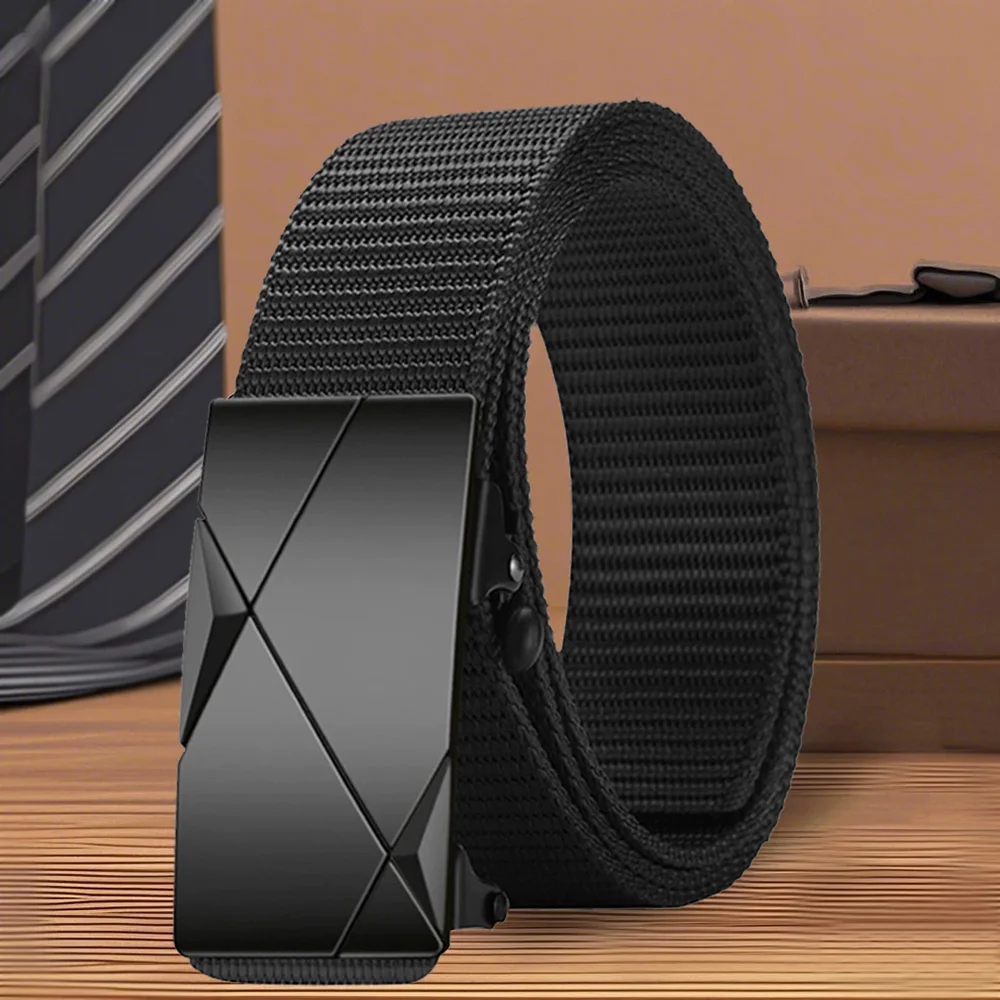 Trendy And Versatile Men's Casual Pants Belt Fashion Men's Canvas Belt Suitable For Outdoor Adventure Sports Belt