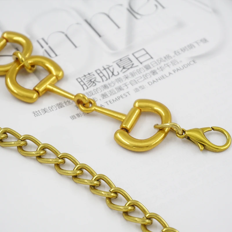 Vintage waist chain belt strap adjustment women's dress decoration designer Party Jewelry dress jeans fashion wild gothic metal