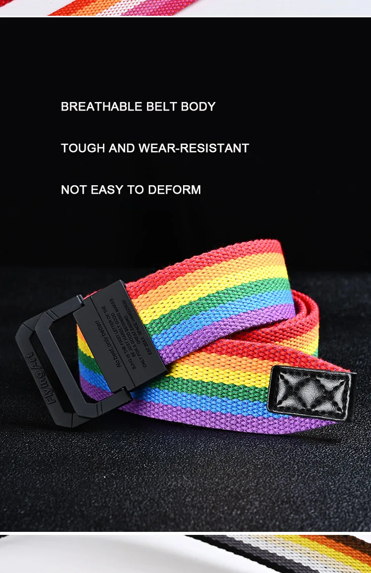 New Canvas Belt Man Belt Girl Teenager Metal Double Ring Buckle Jeans with Military Student Army Tactical Belt Designer Belts