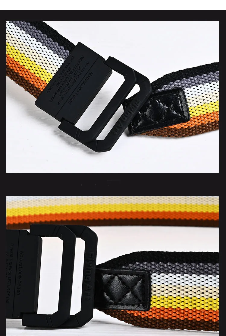 New Canvas Belt Man Belt Girl Teenager Metal Double Ring Buckle Jeans with Military Student Army Tactical Belt Designer Belts
