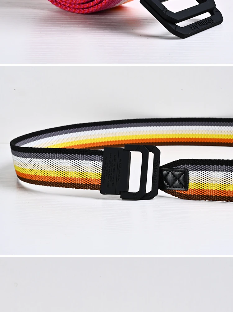 New Canvas Belt Man Belt Girl Teenager Metal Double Ring Buckle Jeans with Military Student Army Tactical Belt Designer Belts