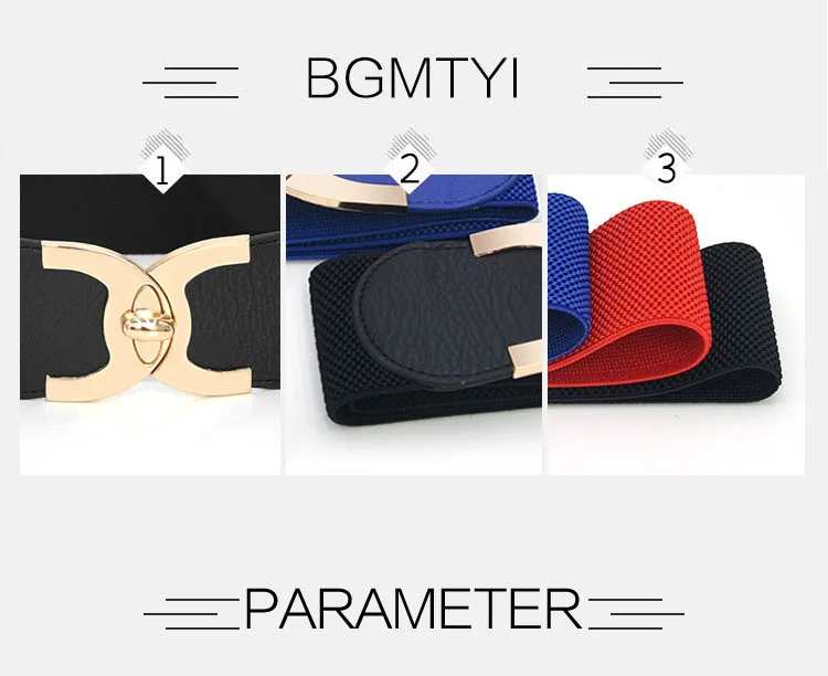 Fashion Female Coat Dress Decorated Stretch Waistband Elastic White Color Wide Corset Belt For Women Designer Waist Strap DT010