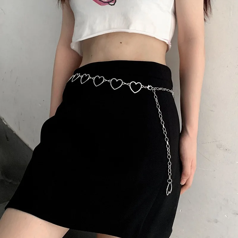 Fashion Circle Metal Chain Belt Women Gold Silver Round Alloy Belt With Long Tassel Female Waistband For Dress