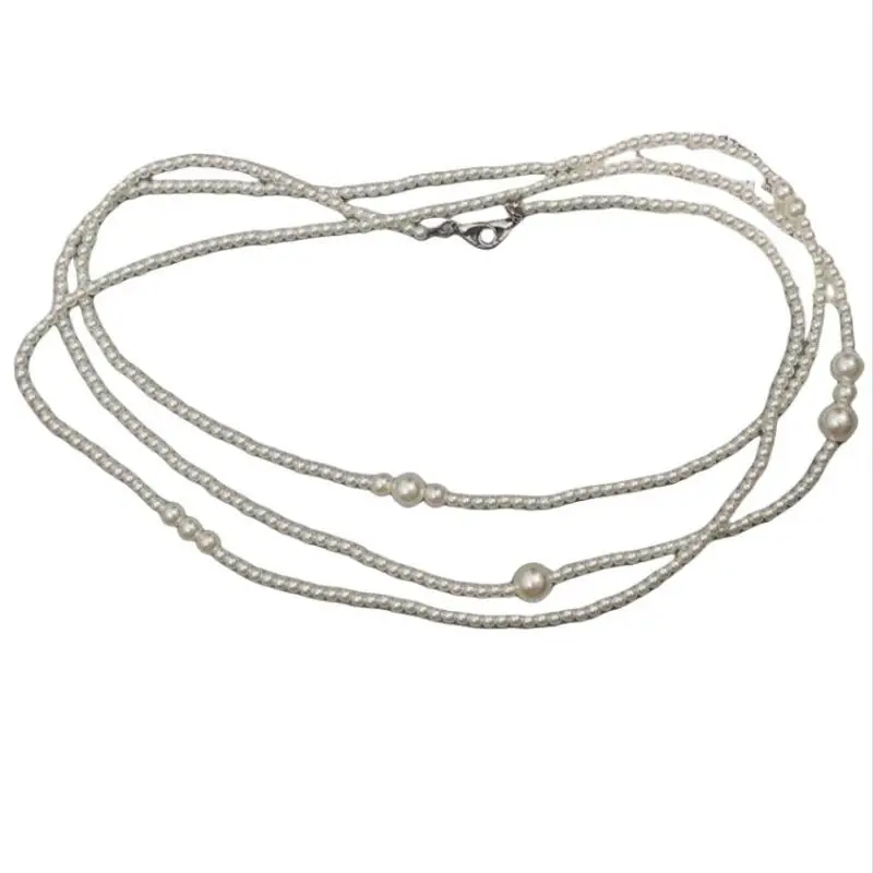 Fashion Imitation Pearl Waist Chain Women With Dress Sub Sweater Multi-layer Pearl Waist Chain Women's Simple Body Chain