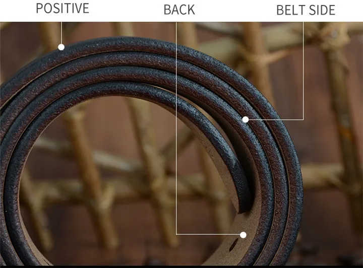 COWATHER fashion cow genuine leather 2021 new men fashion vintage style male belts for men pin buckle 100-150cm waist size 30-52