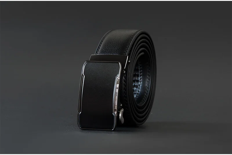 COWATHER Cow Genuine Leather Belt Top Quality Alloy Buckle Men Belts Automatic Buckle Cowhide Male Strap Black Brown Straps