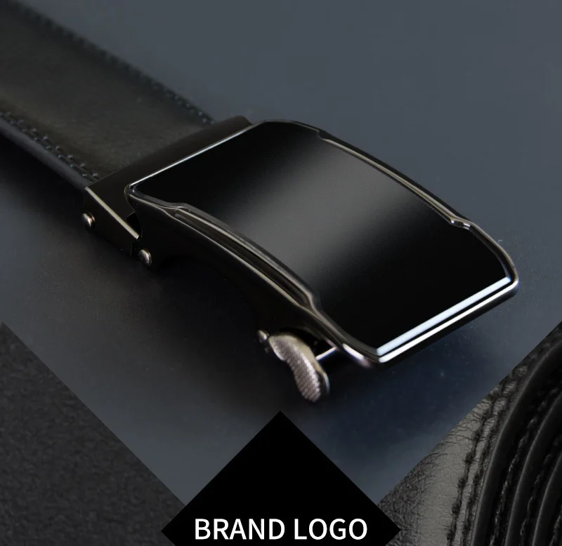 COWATHER Cow Genuine Leather Belt Top Quality Alloy Buckle Men Belts Automatic Buckle Cowhide Male Strap Black Brown Straps