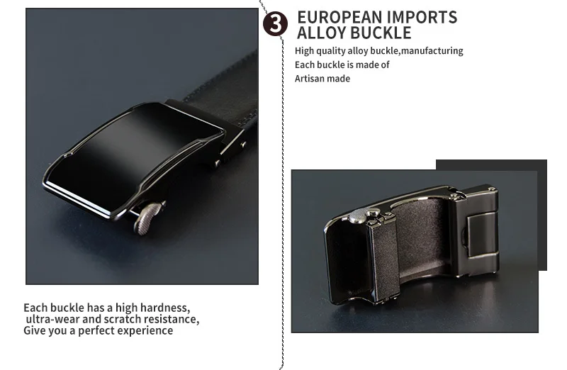 COWATHER Cow Genuine Leather Belt Top Quality Alloy Buckle Men Belts Automatic Buckle Cowhide Male Strap Black Brown Straps