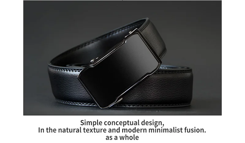 COWATHER Cow Genuine Leather Belt Top Quality Alloy Buckle Men Belts Automatic Buckle Cowhide Male Strap Black Brown Straps