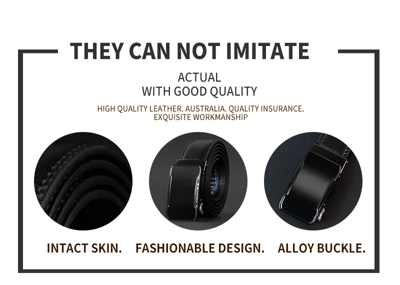 COWATHER Cow Genuine Leather Belt Top Quality Alloy Buckle Men Belts Automatic Buckle Cowhide Male Strap Black Brown Straps