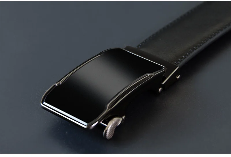 COWATHER Cow Genuine Leather Belt Top Quality Alloy Buckle Men Belts Automatic Buckle Cowhide Male Strap Black Brown Straps