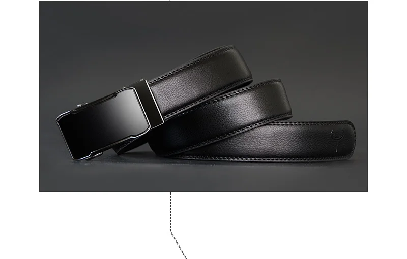 COWATHER Cow Genuine Leather Belt Top Quality Alloy Buckle Men Belts Automatic Buckle Cowhide Male Strap Black Brown Straps
