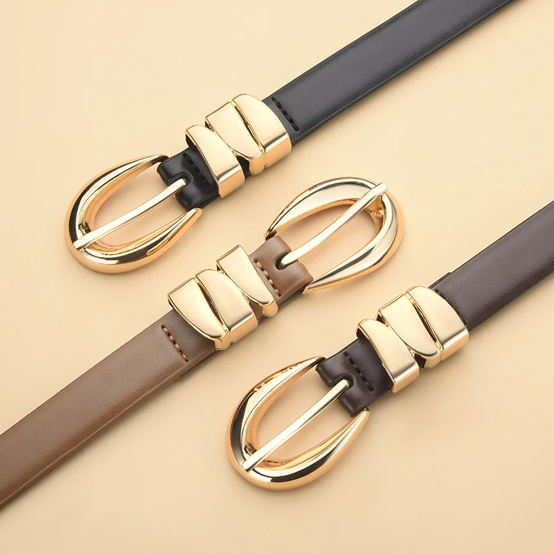 Fashion Retro Women's Pin Buckle Belt All Seasons Universal Women's Belt With Skirt And Sweater Accessories