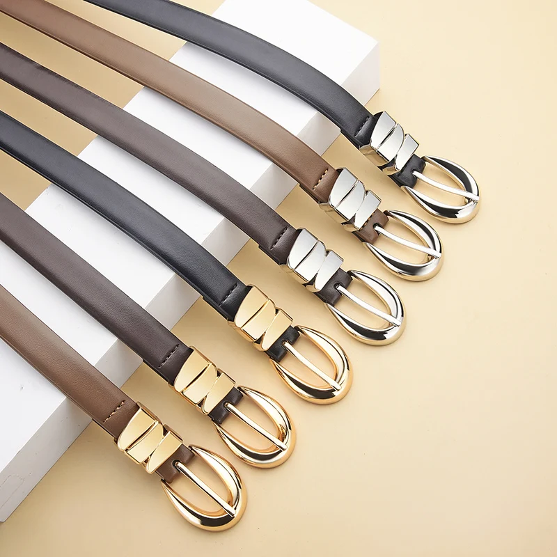Fashion Retro Women's Pin Buckle Belt All Seasons Universal Women's Belt With Skirt And Sweater Accessories