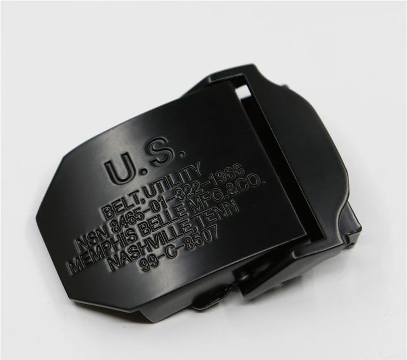 Men's Black Fashion Belt with US Buckle, Designer Tactical Western Country Style Belt, Extra Long Jeans Belt for Tall & Big Men