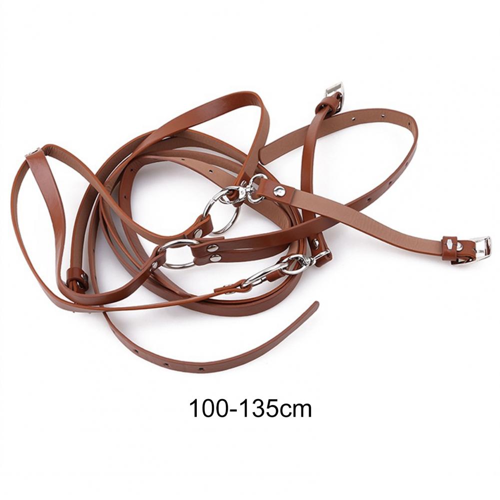 Gothic Handmade PU Leather Harness Belts Fashion Faux Leather Cage Vest Chest Sculpting Body Strap Waist Belt Cincher Harajuku