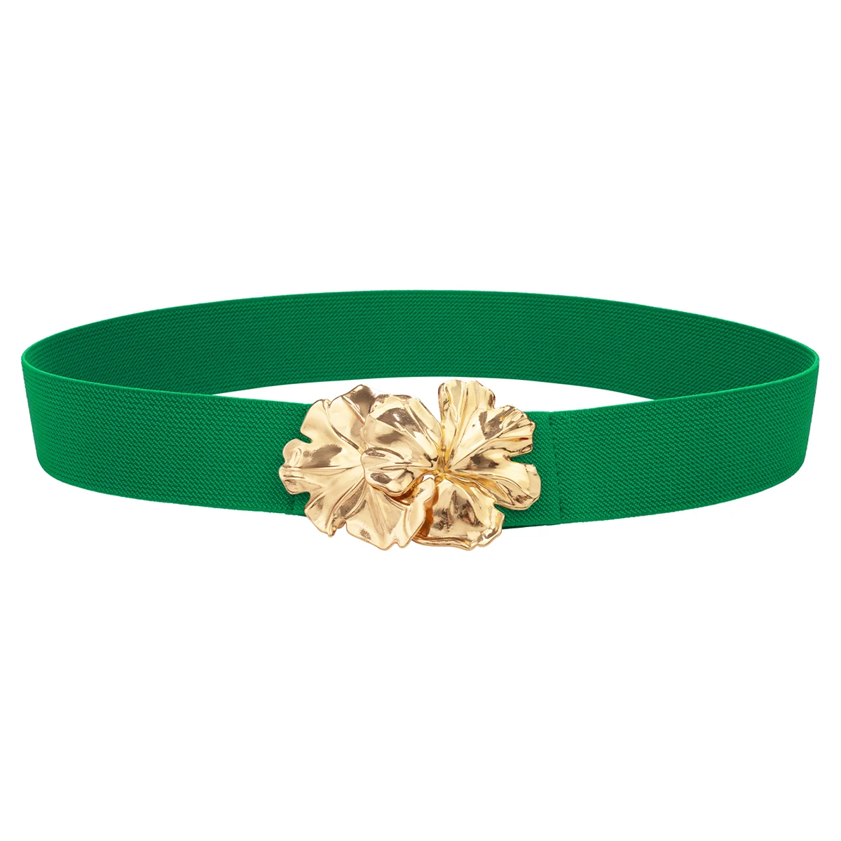 SISHION 2025 Flower Buckle Vintage Fashion Elastic Waist Cummerbund Corset Belt Black Green Red Women Belts Waistband YD0116