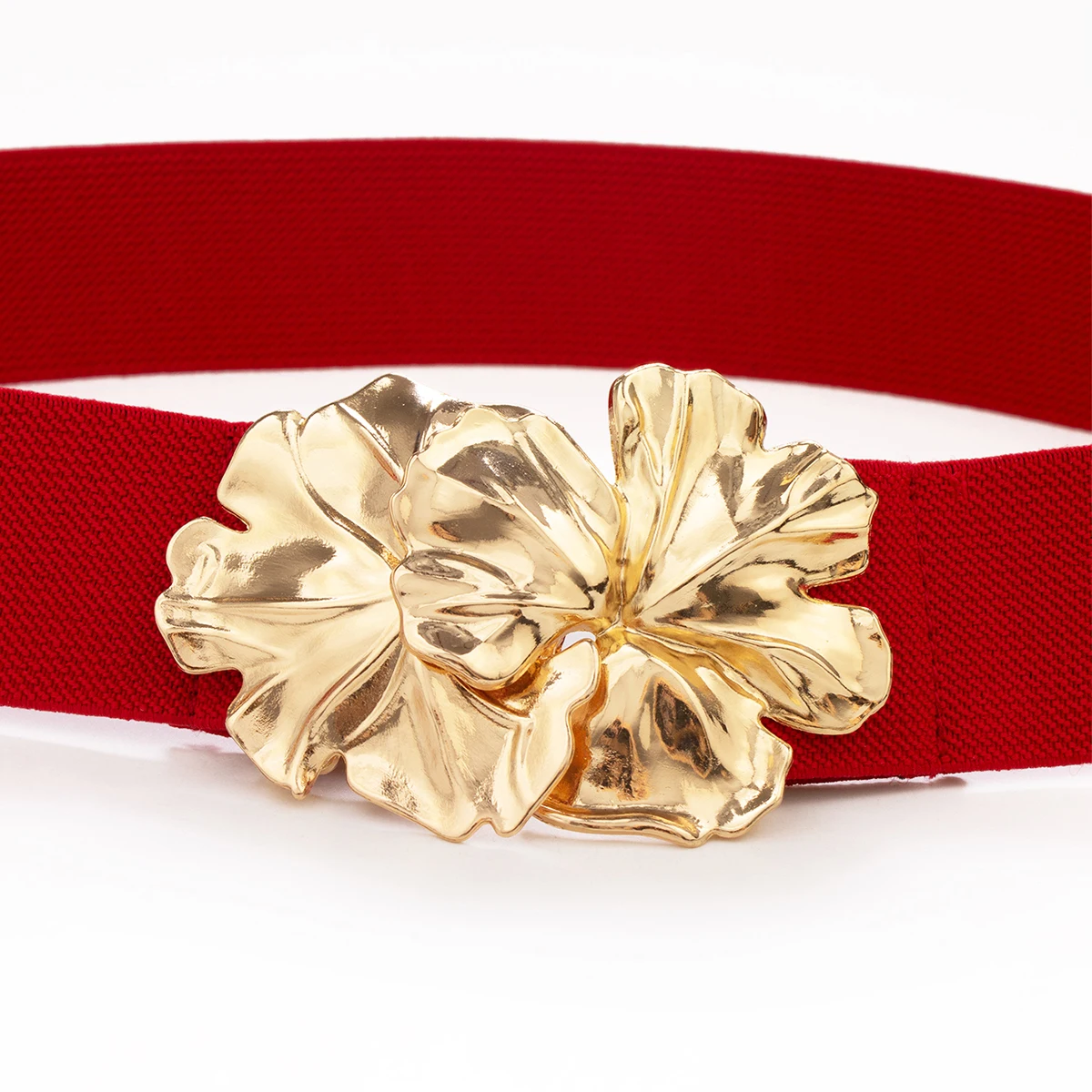 SISHION 2025 Flower Buckle Vintage Fashion Elastic Waist Cummerbund Corset Belt Black Green Red Women Belts Waistband YD0116