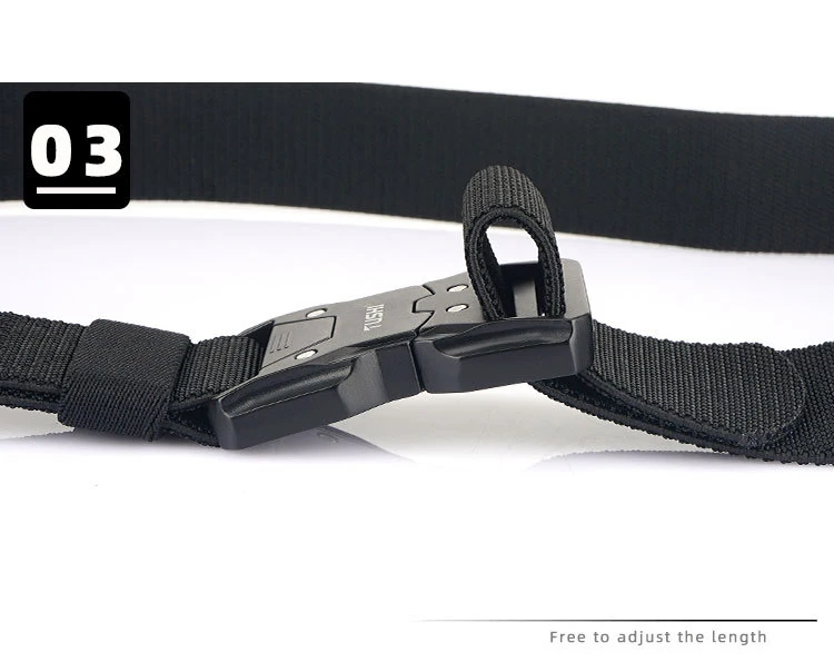 MEDYLA Official Genuine Tactical Belt Metal Buckle Quick Release Elastic Belt Casual Tooling Training Belt Men's Trousers Belt