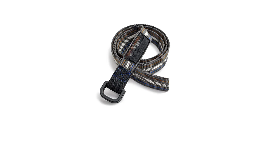 MADEN Woven Nylon Web Belt Men American Vintage No Holes Automatic Buckle Canvas-feel Thin Casual Outdoor Adjustable Waist Belt