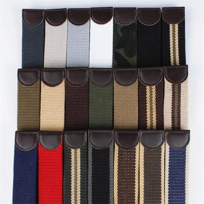 SupSindy Men Canvas Belt Luxury Hollow Metal Buckle Army Military Tactical Belts for Men Jeans Waistband Soldier Male Strap