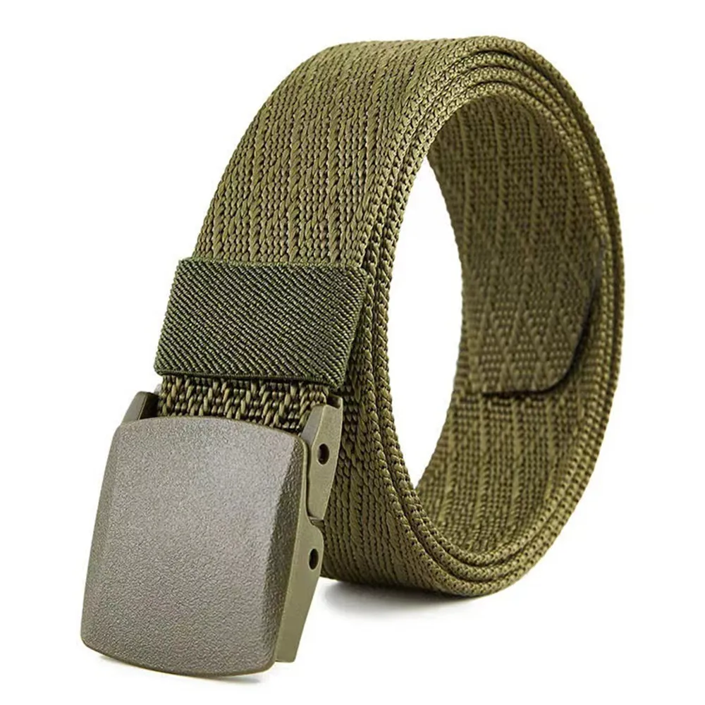 Automatic Buckle Nylon Army Tactical Men's Belt Military Canvas Waist Belt Outdoor Strap Travel Jeans Waistband for Women