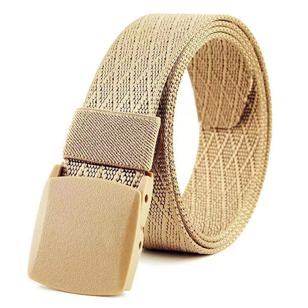 Automatic Buckle Nylon Army Tactical Men's Belt Military Canvas Waist Belt Outdoor Strap Travel Jeans Waistband for Women