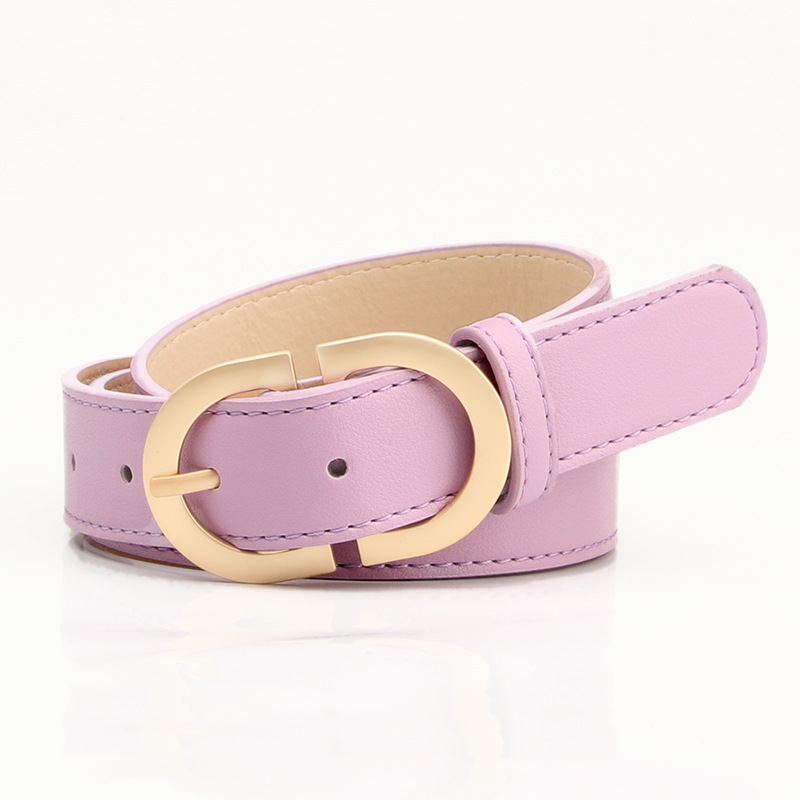 Fashion Pu Leather Waist Belts Women for Jeans Double D Buckle Ladies Belt for Dresses 10 Colors Available Wild Waistband Ladies