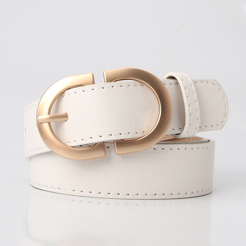 Fashion Pu Leather Waist Belts Women for Jeans Double D Buckle Ladies Belt for Dresses 10 Colors Available Wild Waistband Ladies