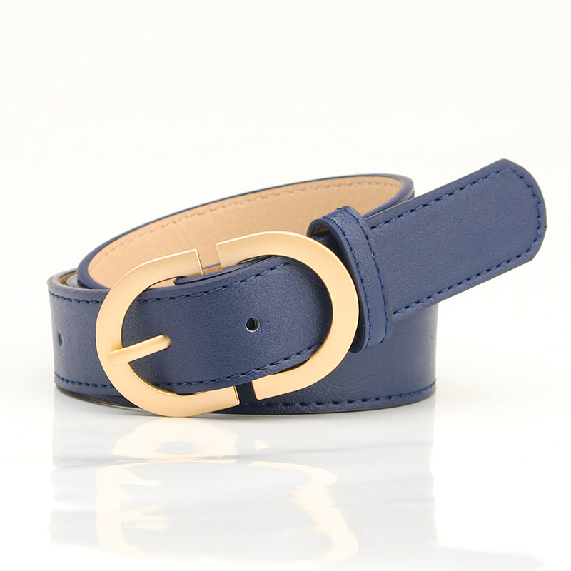 Fashion Pu Leather Waist Belts Women for Jeans Double D Buckle Ladies Belt for Dresses 10 Colors Available Wild Waistband Ladies