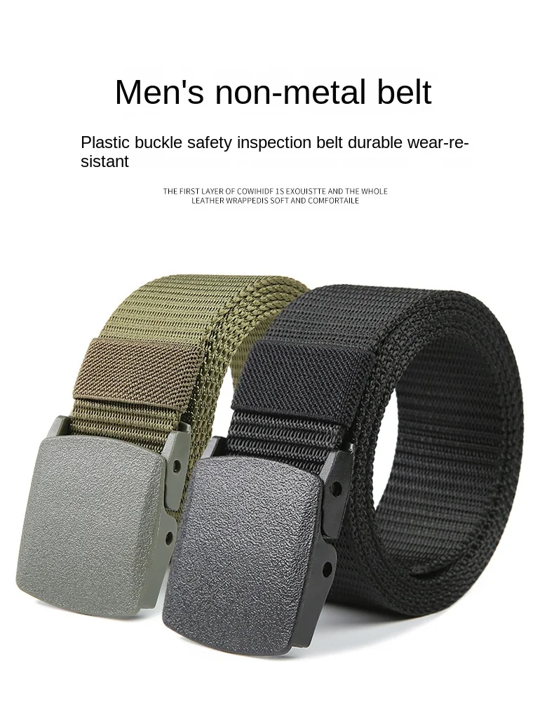110/120/130/140cm Automatic Buckle Nylon Women Belt Outdoor Hunting Multifunctional - Canvas Sports Belt for Men