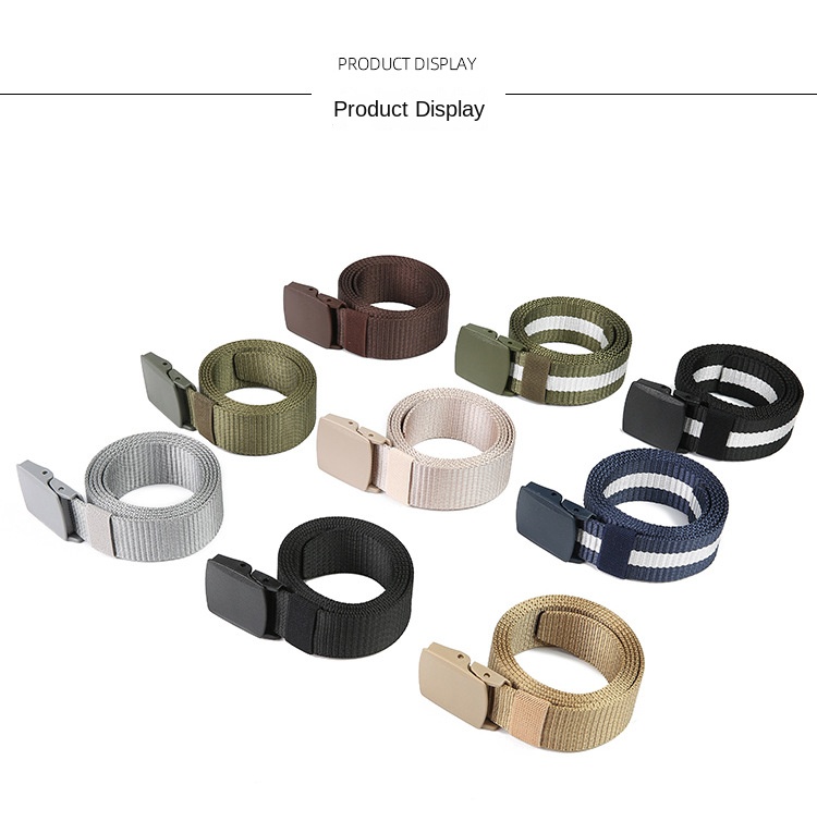 110/120/130/140cm Automatic Buckle Nylon Women Belt Outdoor Hunting Multifunctional - Canvas Sports Belt for Men