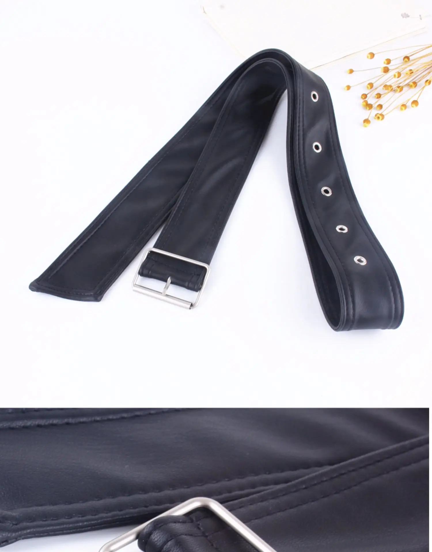 Fashion Luxury Width Black Leather Belts for Women Corset Belt Trench Coat Fur Clothing Ladies Strap Female Waistband