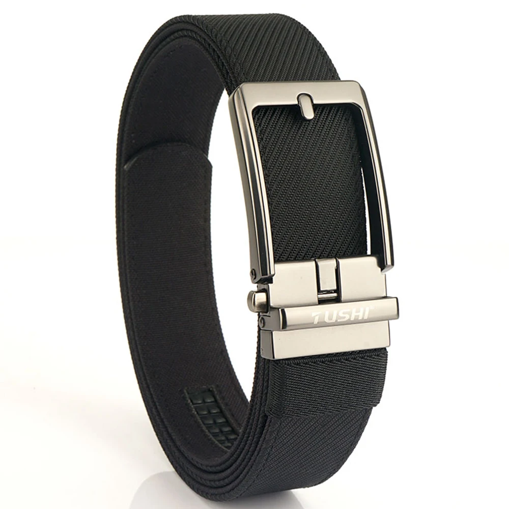TUSHI New Tactical Pistol Airsoft Gun Belt for Men Metal Automatic Buckle Military Belt Tight Nylon Casual Soft Belt Male Girdle