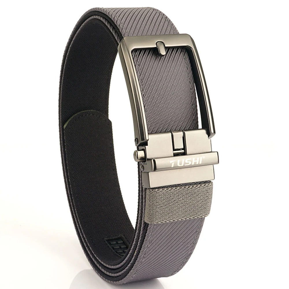 TUSHI New Tactical Pistol Airsoft Gun Belt for Men Metal Automatic Buckle Military Belt Tight Nylon Casual Soft Belt Male Girdle