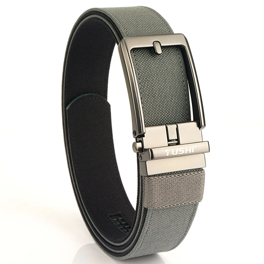 TUSHI New Tactical Pistol Airsoft Gun Belt for Men Metal Automatic Buckle Military Belt Tight Nylon Casual Soft Belt Male Girdle