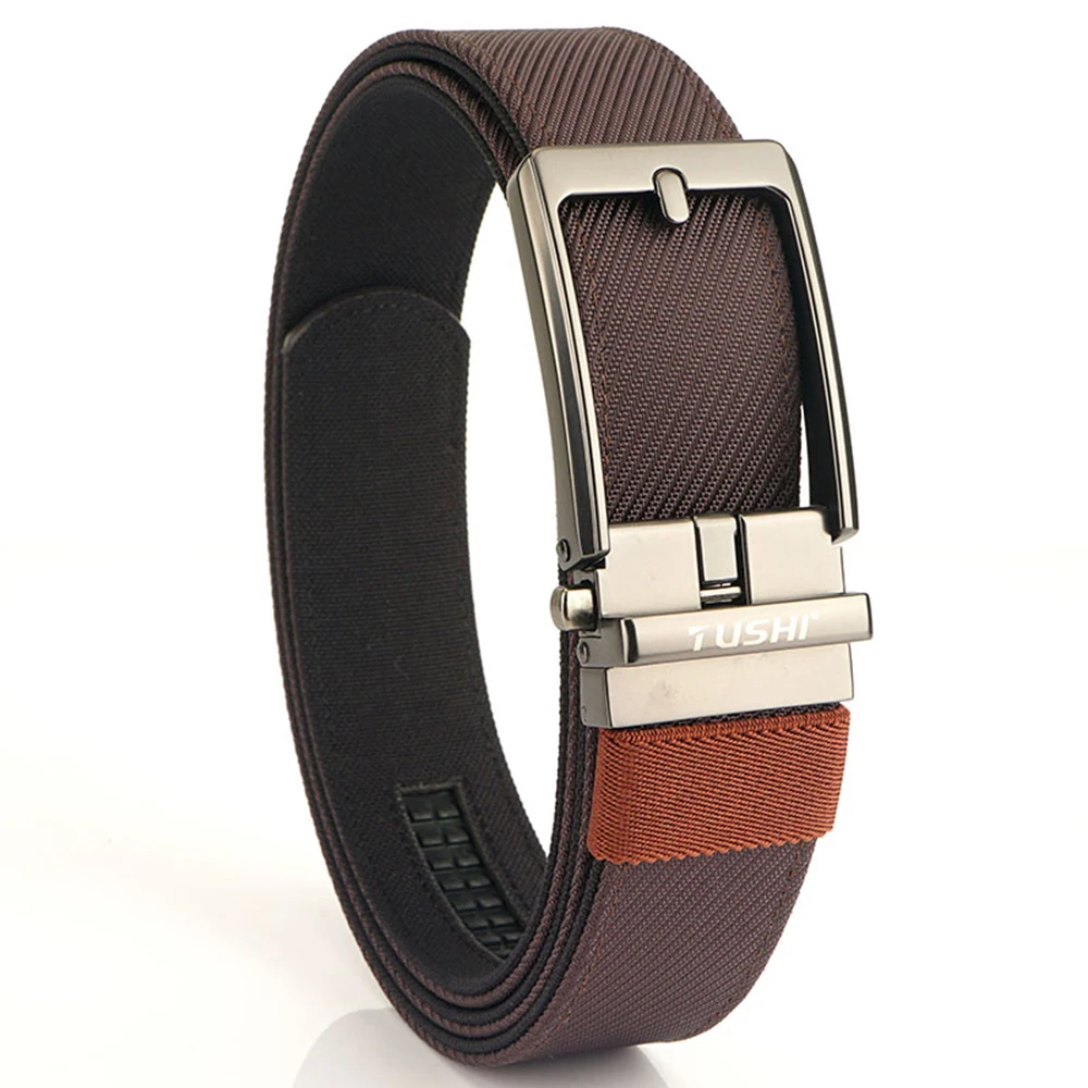 TUSHI New Tactical Pistol Airsoft Gun Belt for Men Metal Automatic Buckle Military Belt Tight Nylon Casual Soft Belt Male Girdle
