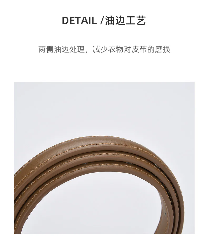 Wholesale 20 Colors Simple Design Women Cow leather Waist Belt Jean Belt for Women High Street Dress Belt Cinturones Cowhide