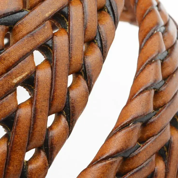 New Belt Men Women Belts Luxury Genuine Leather Braided Real Cow Skin Straps Men All-Matching Simple Fashionable Tide Belts