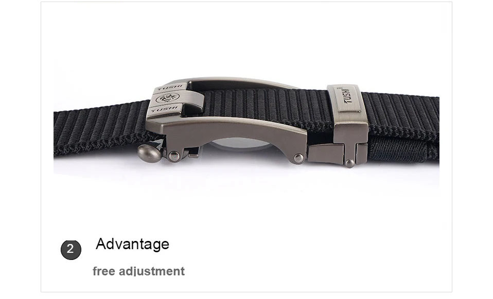 Fashion Metal Automatic Buckle Canvas Belt For Men Thick Tough Nylon Waistband Outdoor Cowboy Jeans Pants Tactical Belts Hiking