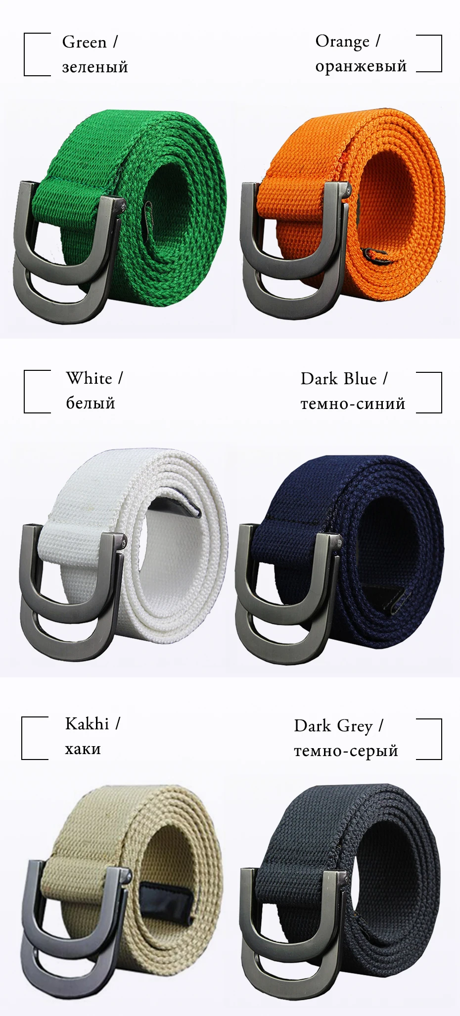 Maikun Men's Canvas Belts for Women Tactical Belt for Military Jeans Double Ring Buckle Belts