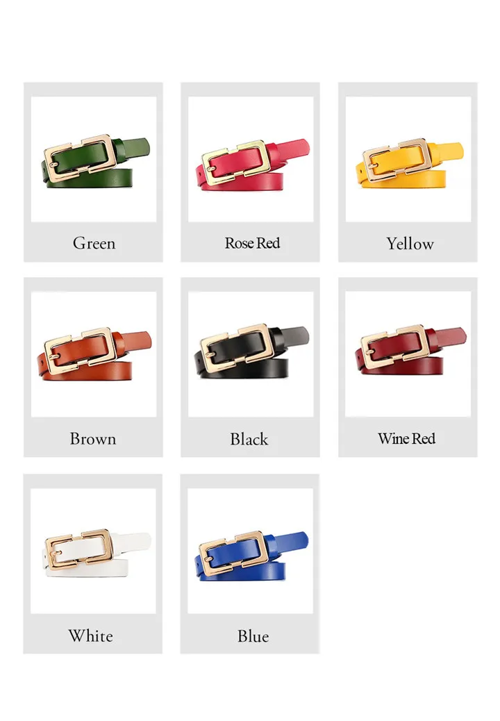 MaiKun Designer Belt Female Belts Original Leather Belts For Women Golden Metal Pin Buckle Belt