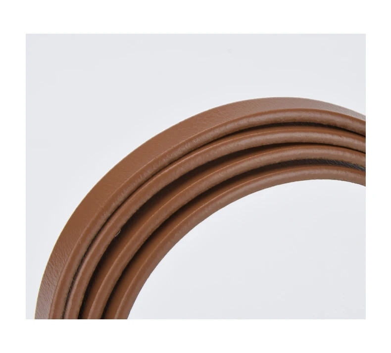 1cm High Quality Real Cowskin Leather Belt Fashion Knot Buckle Retro Ladies Thin Belts for Women Wild Jumpsuit Ladies Ceinture