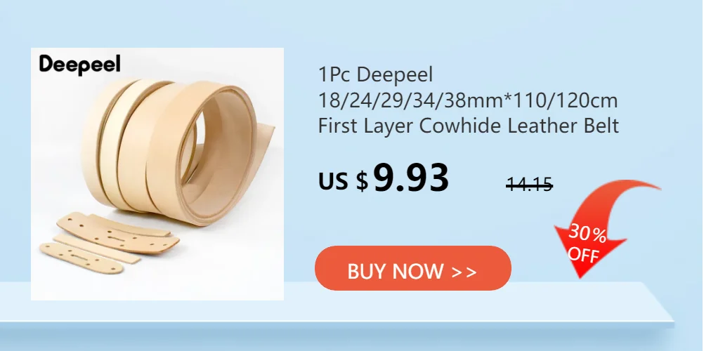 Deepeel 38/43mm Fashion Perforated Belt Genuine Leather Belts for Men High Quality Vintage Pin Buckle Jeans Waistband Accessory