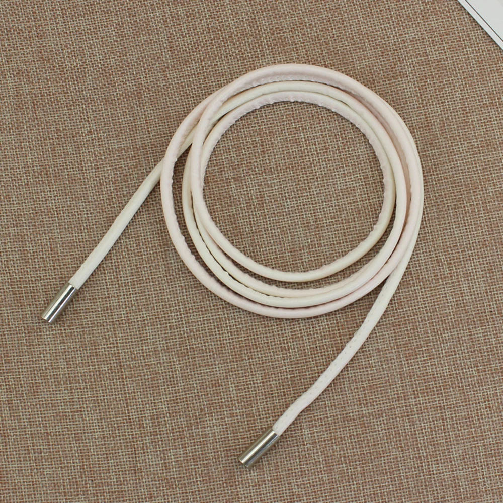 Faux Leather Slim Belt Knotted Waist Belt Solid Color Thin Waist Chain Long Waist Rope Dresses String Vintage DIY Waistband 벨트