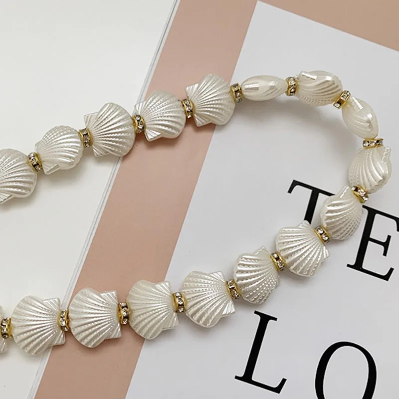 Fashion Adjustable Acrylic Pearl Belt Women Ladies Metal Thin Chain Belt Slim Body Chains Straps Dress Skirt Elastic Waistband
