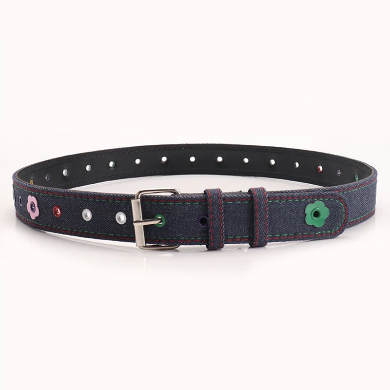 Women's Y2k Belt With Plaid Denim Jeans Decoration Dopamine Belt Accessories For American Hot Girl
