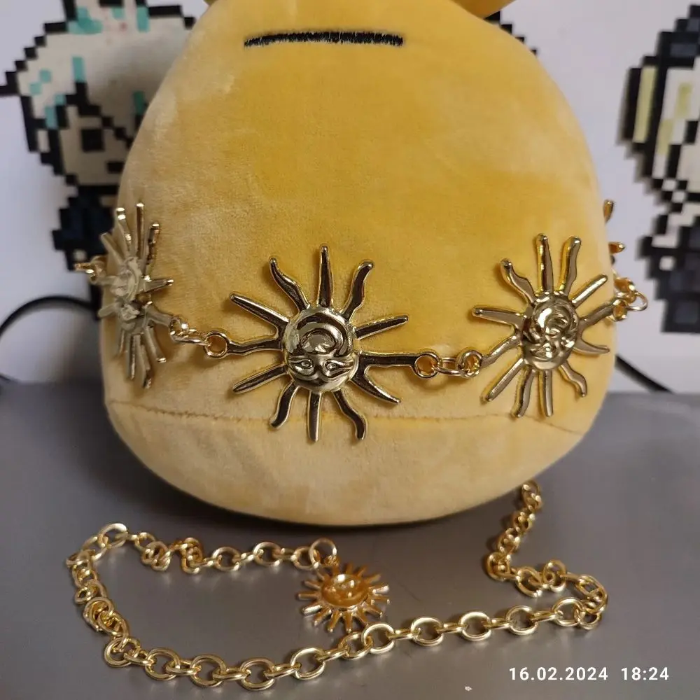 Fashion Sun Waistband for Women Girl Punk Hip Hop Waist Chain Vintage Metal Waist Chain for Dress Ladies Body Chain Belt Jewelry
